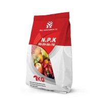 کود کامل بالانس NPK - 20-20-20 + TE پودری 1 کیلویی
